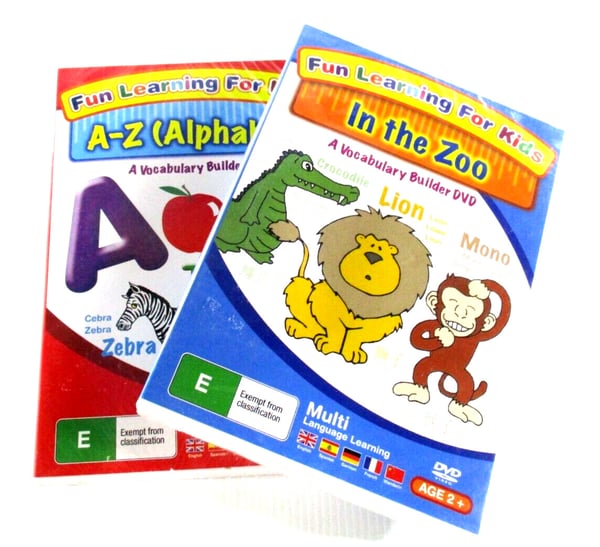 Roligt Lärande för Barn: A-Ö Alfabetet & På Zoo - DVD