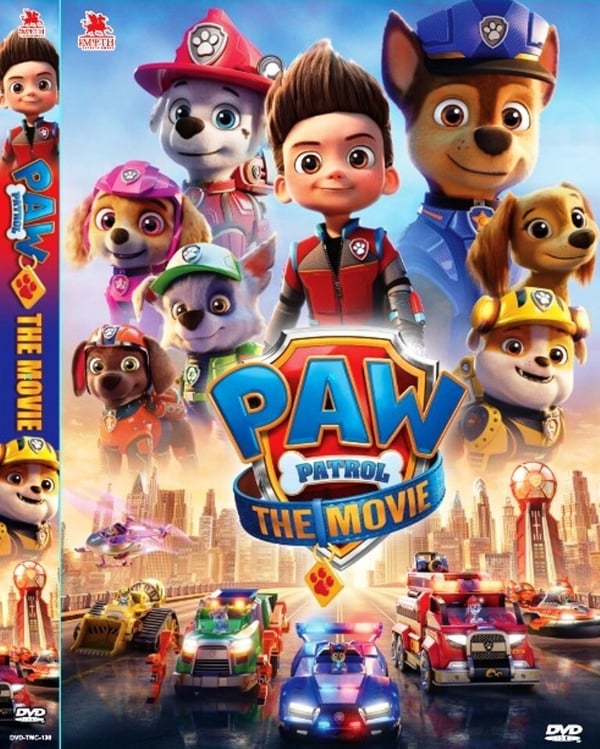 Paw Patrol The Movie: Animasjon for barn DVD (Engelsk dubbing)