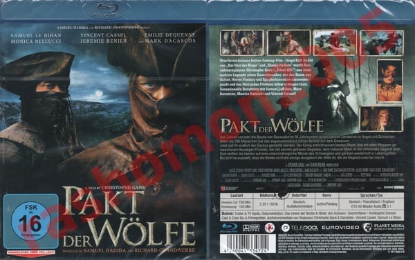Brotherhood of the Wolf - Director's Cut Blu-ray (2001) med Mark Dacascos