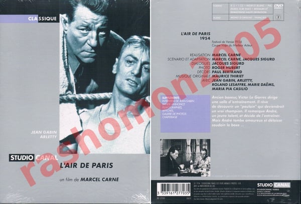 L'Air de Paris (1954) – Jean Gabin, Arletty (DVD)