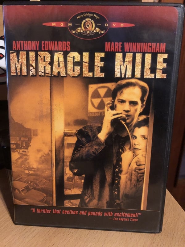 Miracle Mile DVD (1988) - Anthony Edwards, Mare Winningham