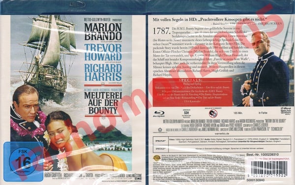 Mytteriet på Bounty (1962) - Marlon Brando, Trevor Howard Blu-ray