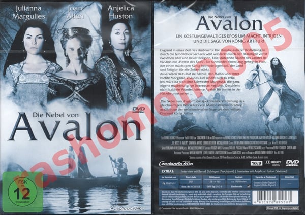 The Mists of Avalon (2001) DVD med Anjelica Huston