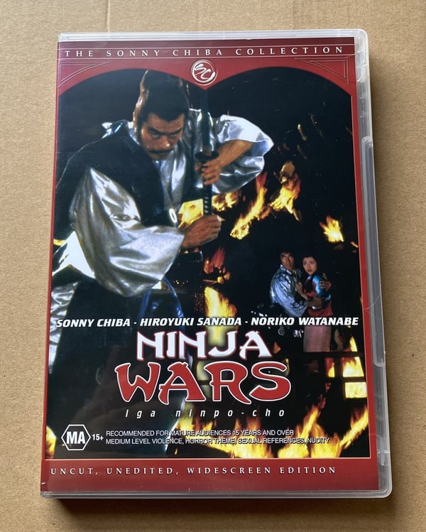 Ninja Wars Sonny Chiba Film – Sjelden MA15+ DVD