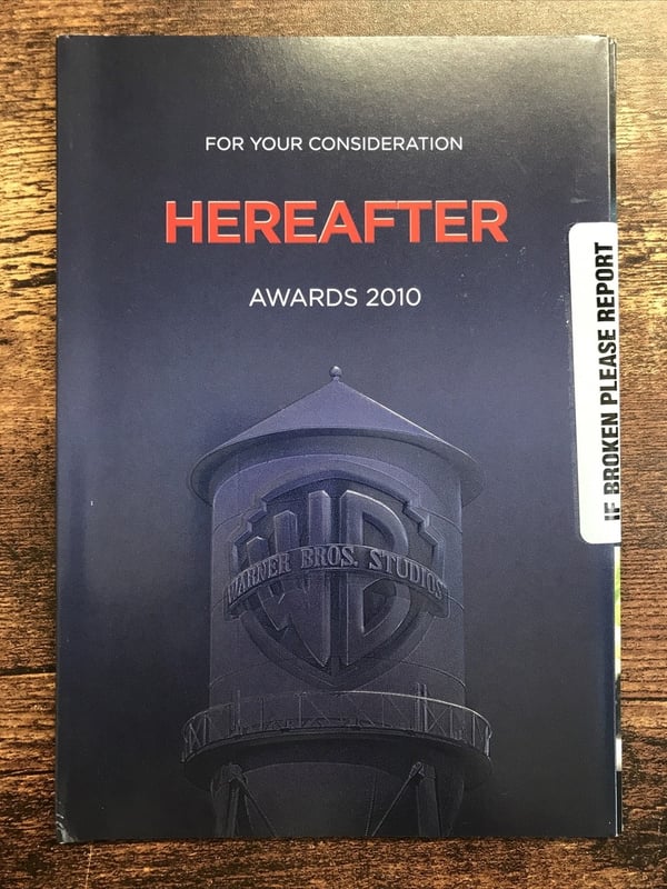 Warner Brothers Award Consideration Copy Hereafter DVD (2010)