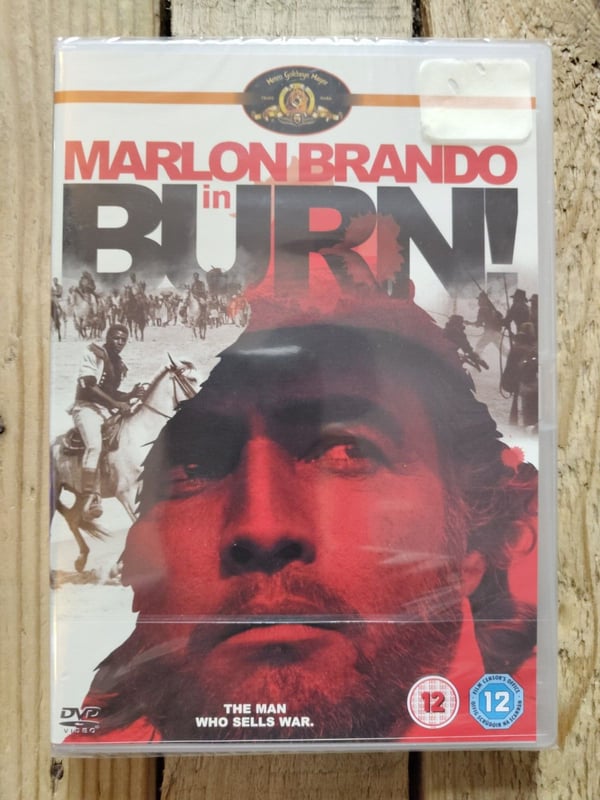 Burn! - Gillo Pontecorvo Film med Marlon Brando - DVD (1969)
