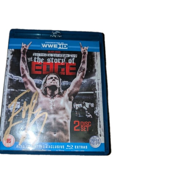 WWE Signed Story Of Edge Adam Copeland Blu-Ray & DVD