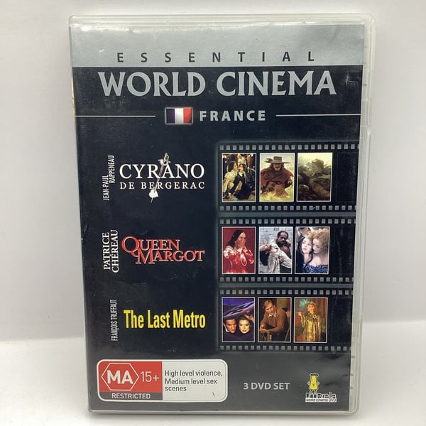 Essential World Cinema: Frankrike – Cyrano, Drottning Margot, Sista tunnelbanan (DVD)