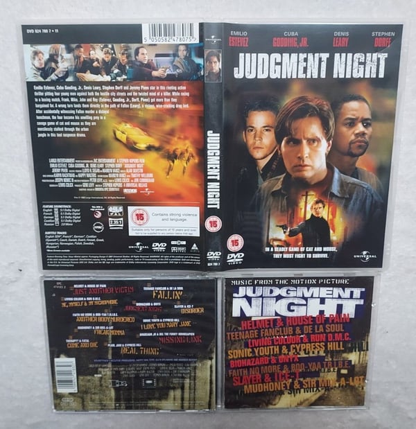 Judgment Night DVD med Original CD Soundtrack – Emilio Estevez, Denis Leary