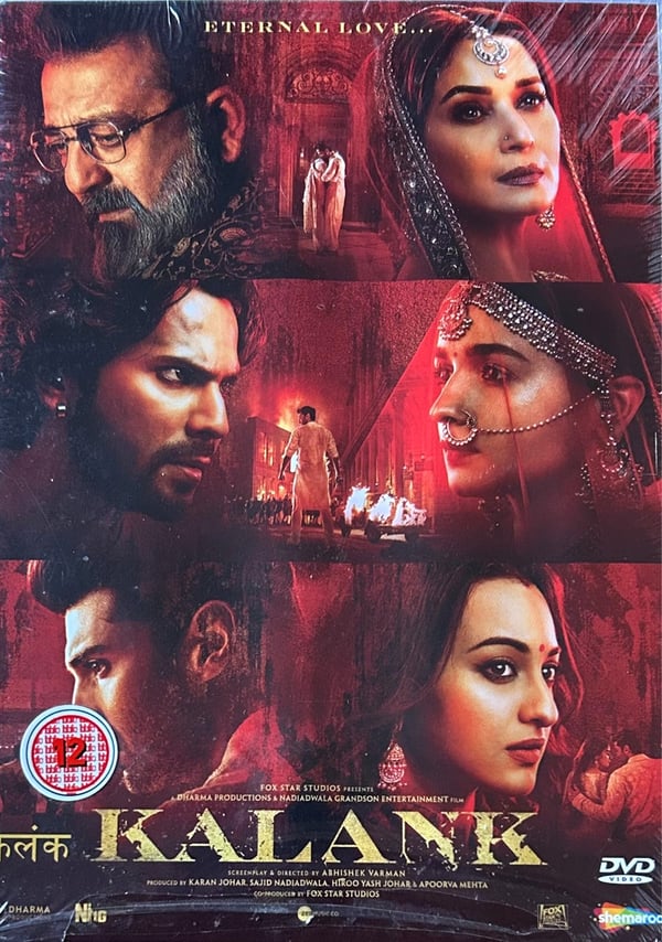 KALANK (2019) Bollywood Hindi DVD - Jackie Shroff, Madhuri Dixit