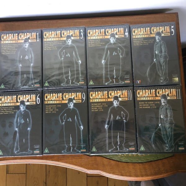 Charlie Chaplin: Delvis Filmsamling (8 film) DVD