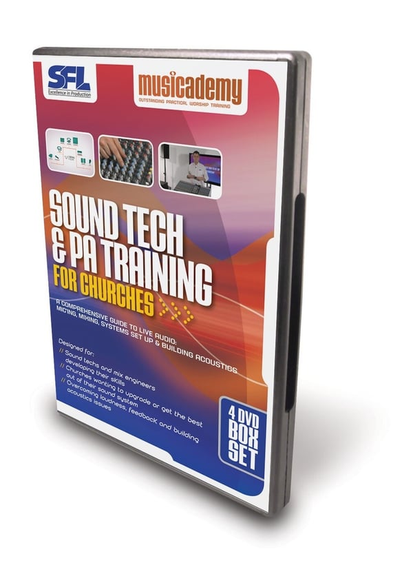 Sound Tech & PA Træning For Kirker – Musicademy 4-disc DVD