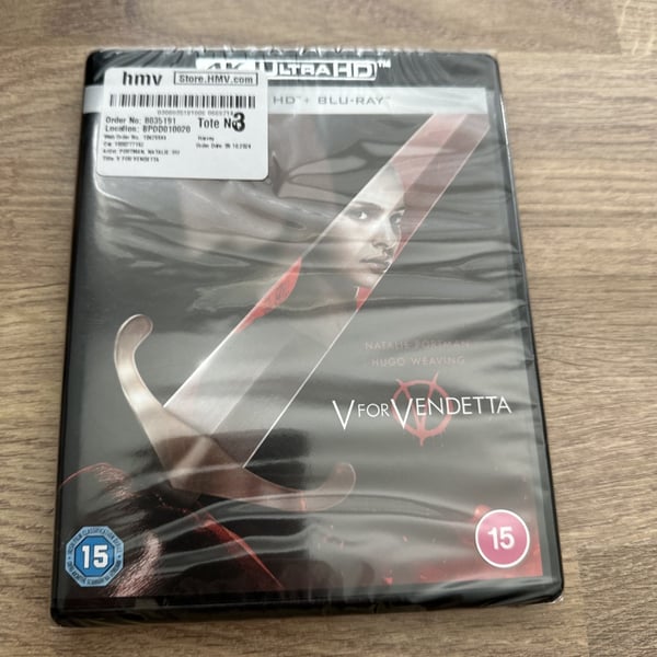 V for Vendetta 4K UHD Blu-ray