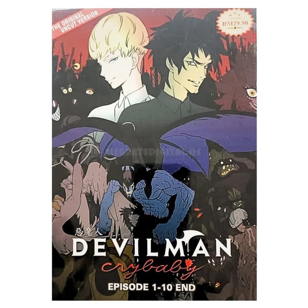Devilman Crybaby Komplet Vol. 1-10 Ucensureret DVD Devilman Crybaby Komplet Vol. 1-10 Ucensureret DVD