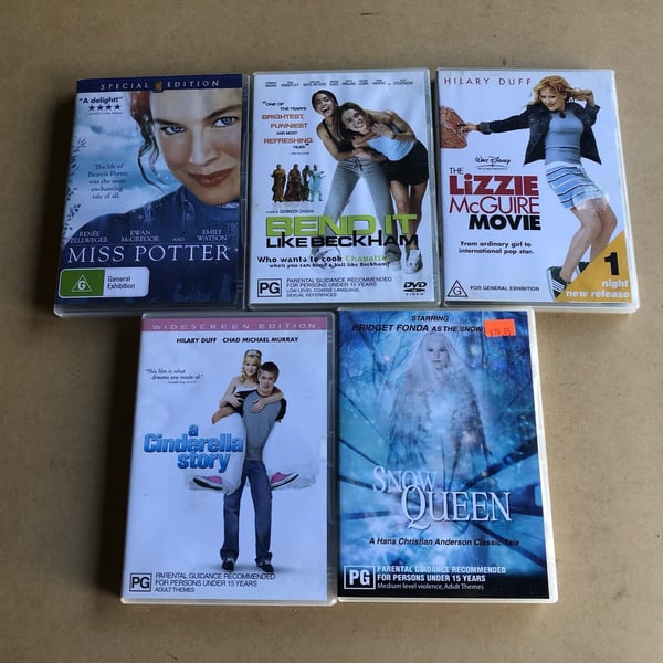 Hilary Duff & Lizzie McGuire: Komedipaket med 5 DVD-filmer