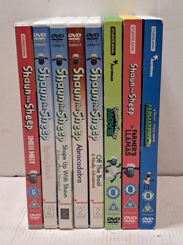 Shaun the Sheep & Wallace & Gromit - Kokoelma 8 elokuvaa ja TV-sarjaa DVD:llä