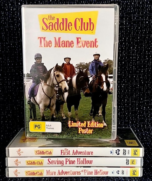 The Saddle Club – DVD-pakke med 4 film og originalplakat