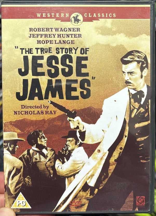 The True Story of Jesse James (1957) DVD – Sjelden Western