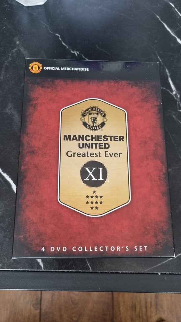 Manchester United Største Elleve Gennem Tiderne - 4 DVD Samlerudgave