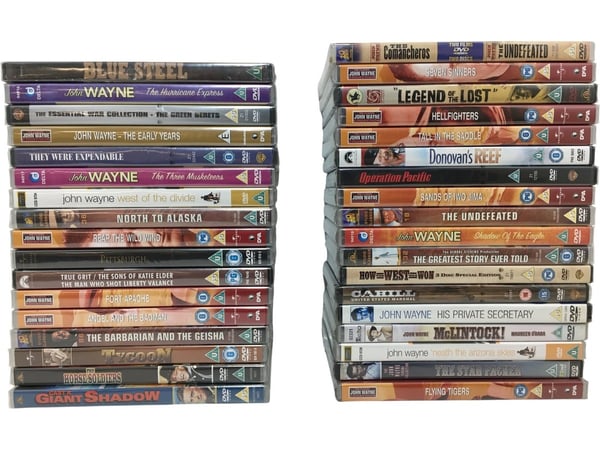John Wayne 35-filmspakke – Klassiske Westernfilmer på DVD