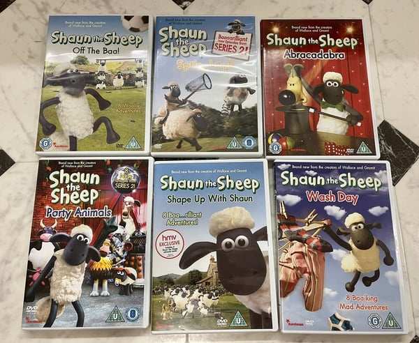 Shaun the Sheep: 6 DVD:n kokoelma