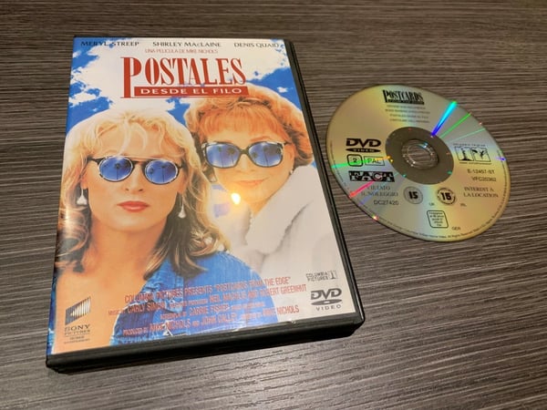 Postcards From The Edge - DVD, pääosissa Meryl Streep, Shirley MacLaine