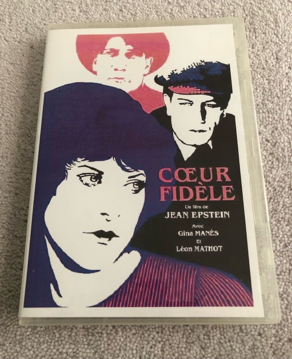 Coeur Fidèle (1923) Jean Epstein, Gina Manès Mustavalkoinen DVD