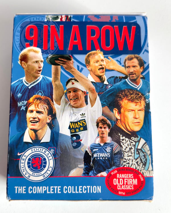 Rangers 9 In A Row – Komplet Samling (9 skiver + Old Firm DVD)