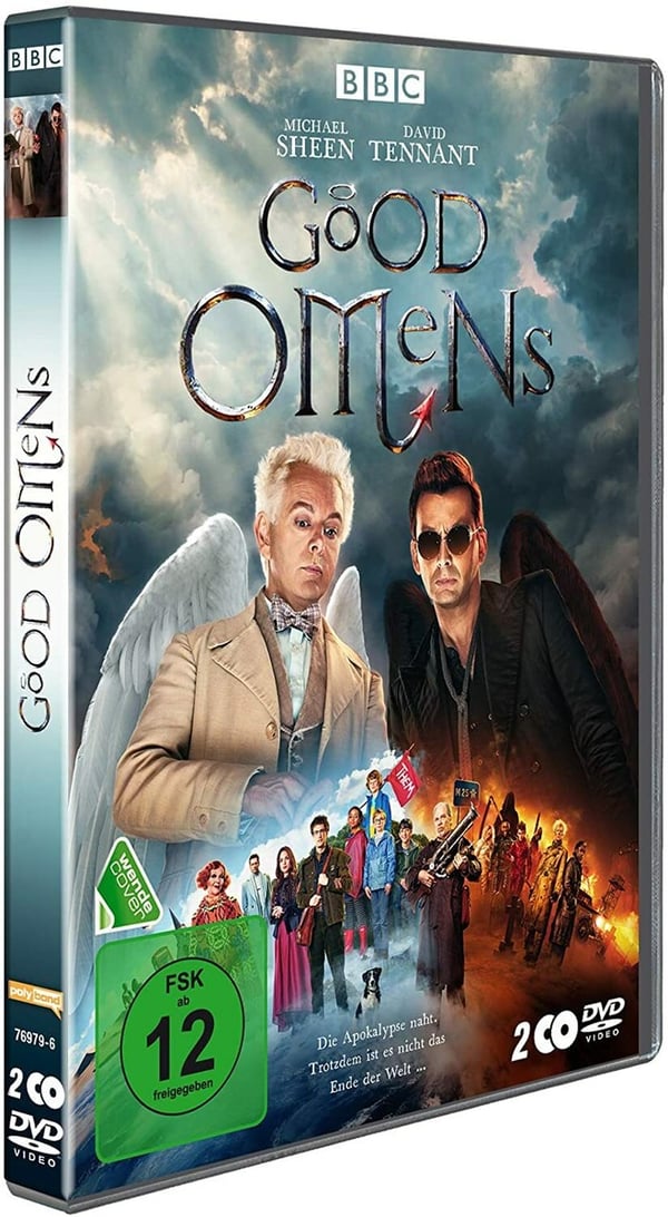 Good Omens Sæson 1 (2019) med David Tennant, Michael Sheen - DVD Region 2 Good Omens Sæson 1 (2019) med David Tennant, Michael Sheen - DVD Region 2