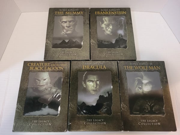 The Legacy Collection 5-elokuvan paketti - Dracula, Wolfman, Mummy, Frankenstein, Lagoon DVD
