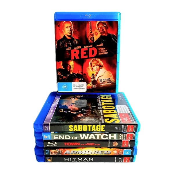 Action & Thriller Box: Red & Sabotage (Blu-ray)