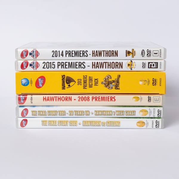 Hawthorn Hawks Premiers 6 x Lot - (Vict. Pack DVD (1989)