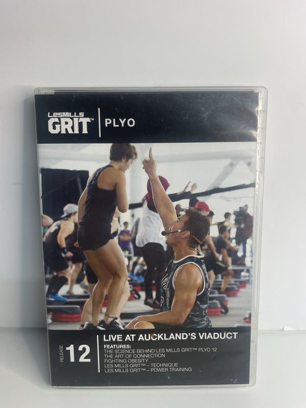 Les Mills Grit Plyo 12 CD, noter og DVD – HIIT-træning Les Mills Grit Plyo 12 CD, noter og DVD – HIIT-træning