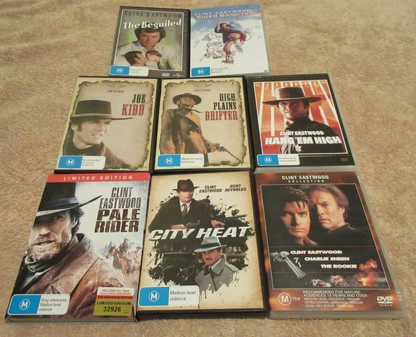 8 Clint Eastwood Westerns - Kultklassikere DVD