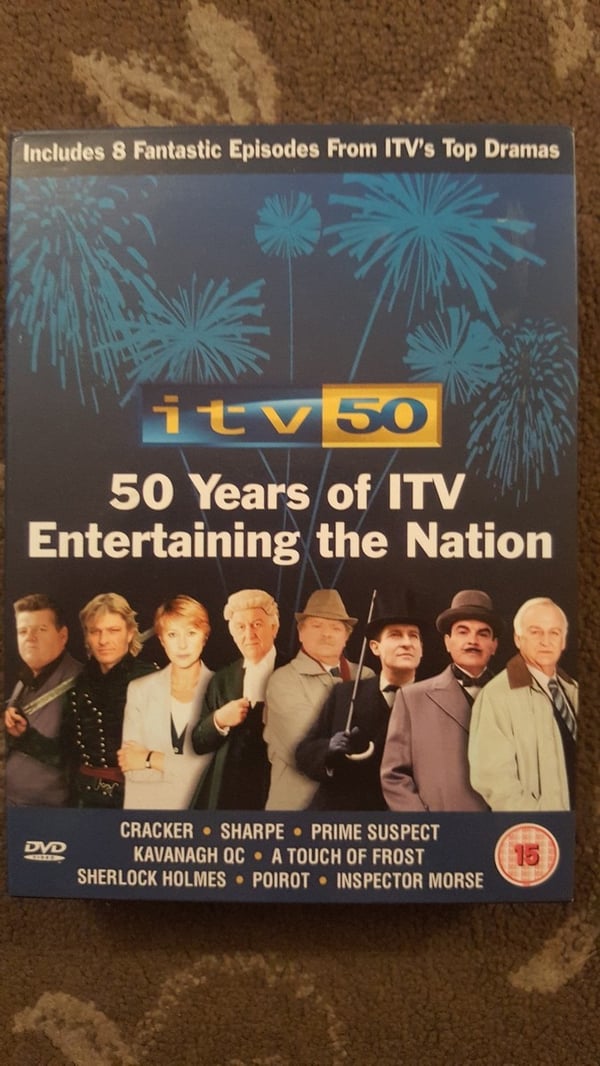 ITV 50 Dramas – Cracker, Sharpe, Kavanagh, Frost, Holmes, Poirot, Morse (DVD)