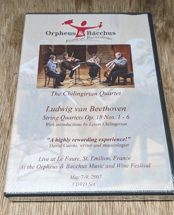 Orpheus & Bacchus Festival Recordings – Chilingirian Quartet (3-disc) DVD (2007)