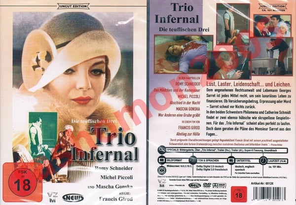 Helvetillinen trio – Romy Schneider, Michel Piccoli DVD (1974)