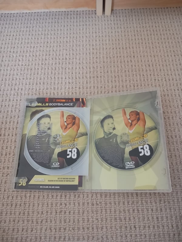 Les Mills Body Balance 58 - DVD, CD & notespakke