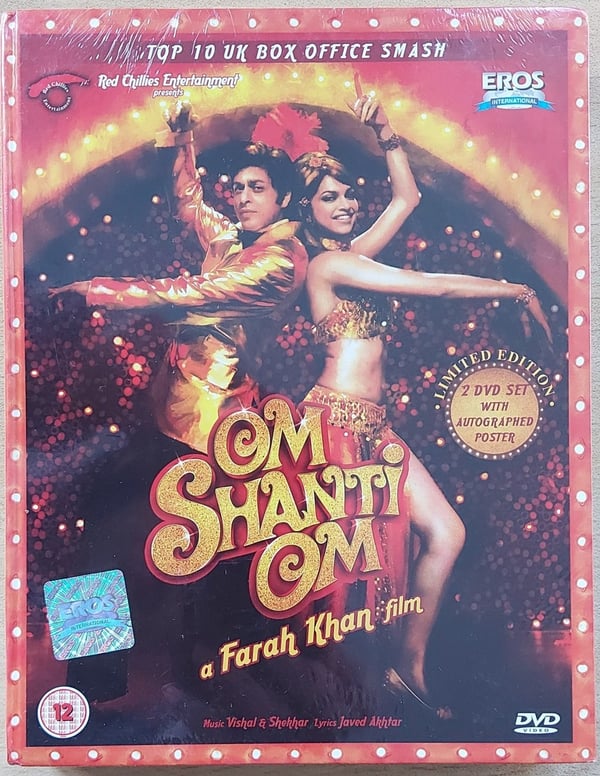 Om Shanti Om (2008) DVD - Rajoitettu painos signeeratulla julisteella