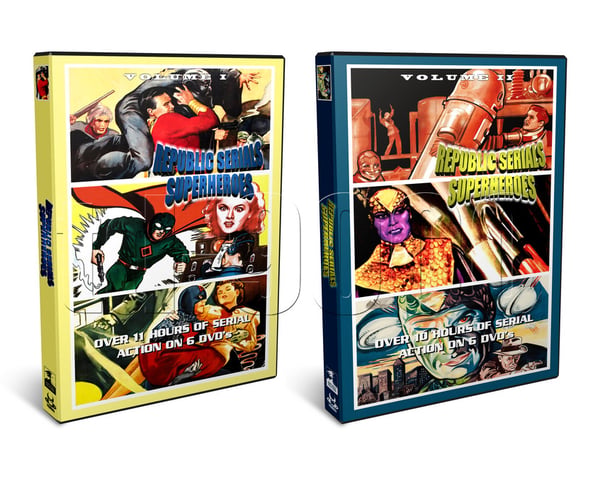 Republic Serials Superheroes - Sex Filmserier DVD (1940)