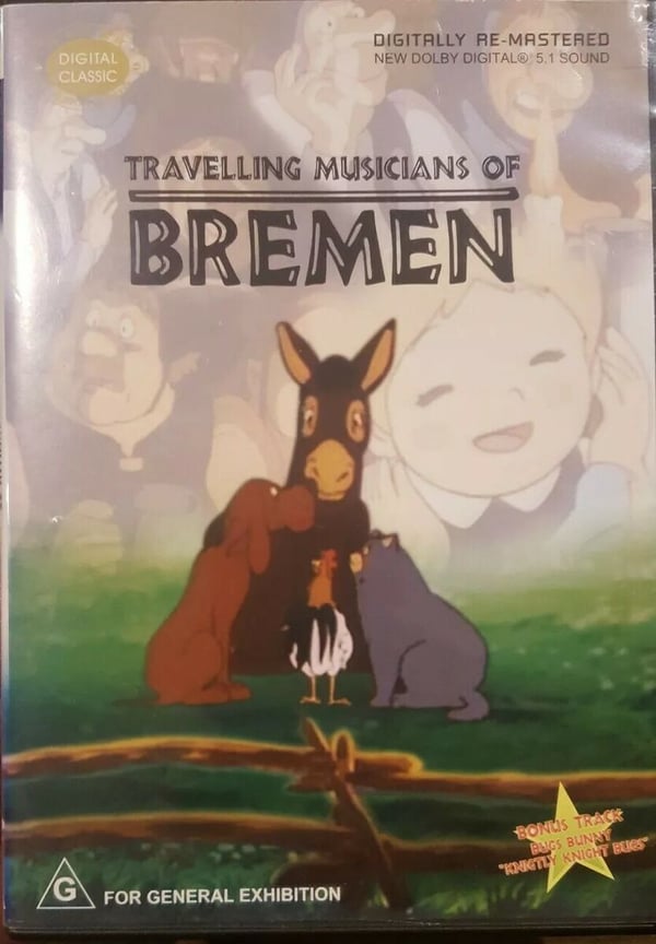 Bremenin Soittoniekat – Harvinainen Animaatio Lyhytelokuva – DVD