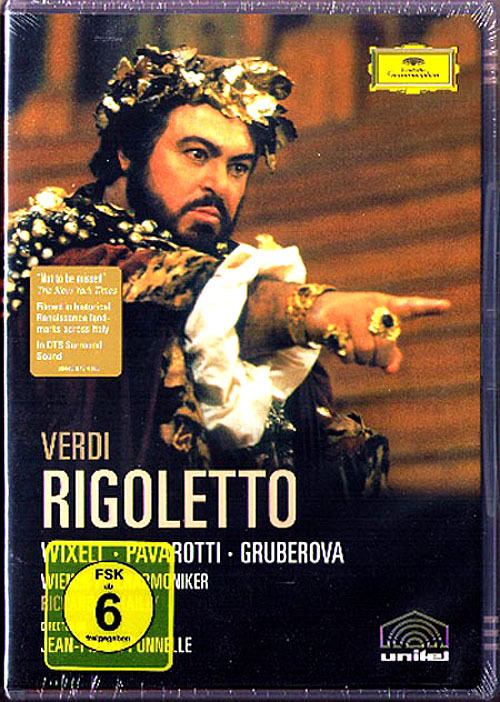 Verdi: Rigoletto med Gruberova, Pavarotti, Wixell, Furlanetto, Chailly – DVD