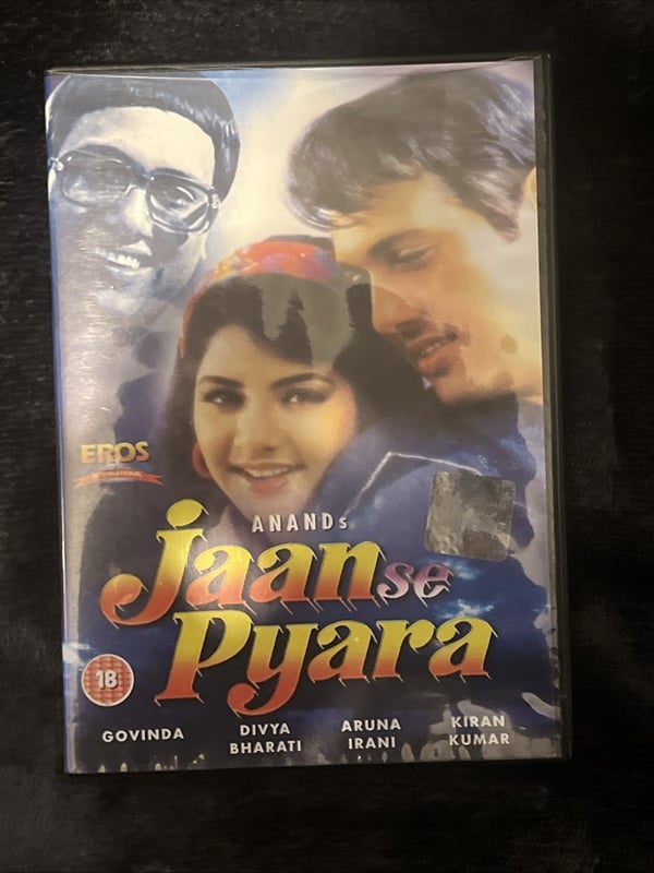Jaan Se Pyara - Bollywood DVD, pääosissa Govinda, Divya Bharti Jaan Se Pyara - Bollywood DVD, pääosissa Govinda, Divya Bharti