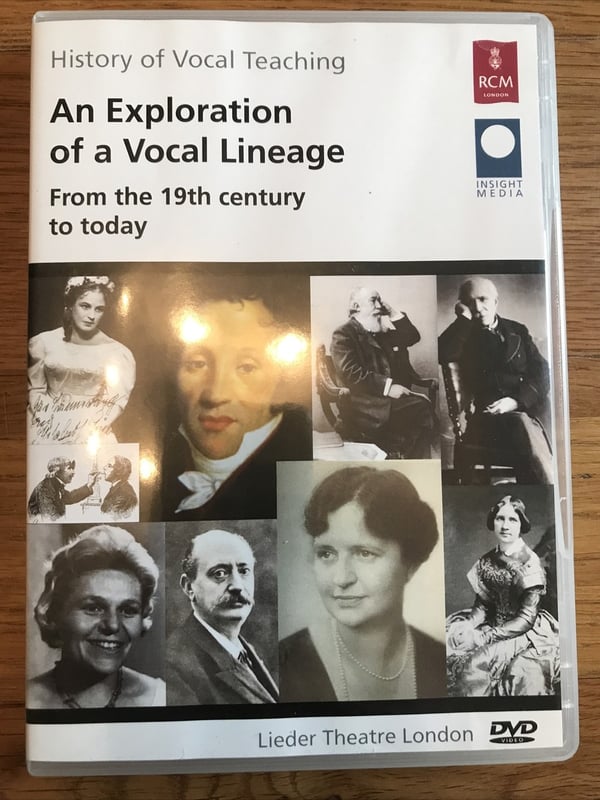 An Exploration Of Vocal Lineage 19th Century Today DVD