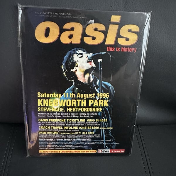 Oasis This Is History Knebworth Live DVD (1996)