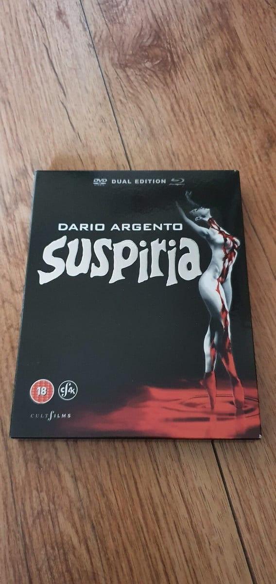 Suspiria 40-års jubilæum Blu-ray (Region B) med slipbox