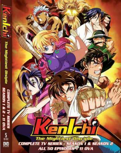 Anime Kenichi The Mightiest Disciple Kausi 1-2 + 11 OVA DVD (suomenkielinen tekstitys)