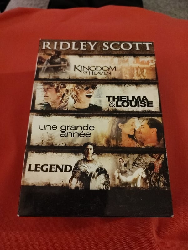 Ridley Scott: Kingdom of Heaven, Thelma & Louise, Legend – 4 DVD Boks