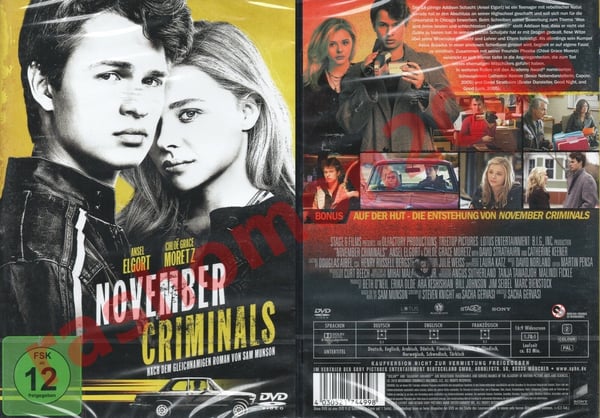 November Criminals DVD (2017) med Ansel Elgort, Chloë Grace Moretz