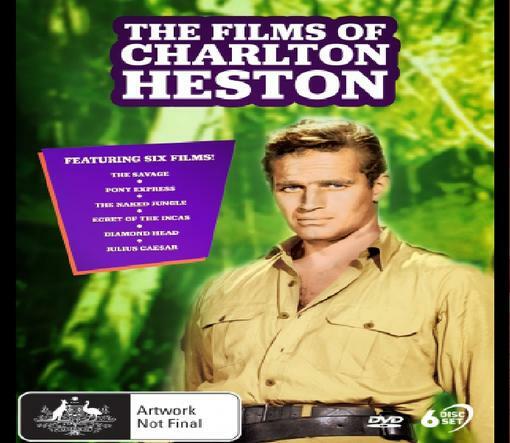 Charlton Hestons Film (6 film) – UK-kompatibel DVD